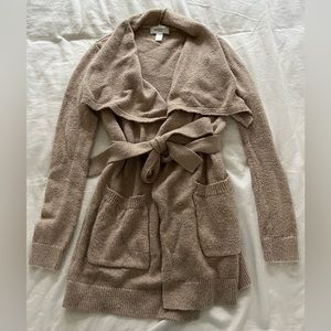 XS Belted Knit Cardigan Sweater by Motherhood Maternity. Beige/Camel. EUC.